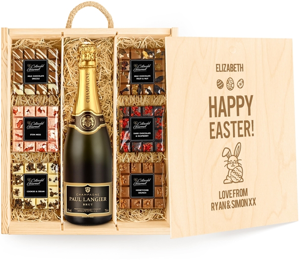Easter Large Personalised Chocolate Tasting Experience With Champagne